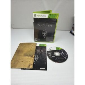 The Elder Scrolls V: Skyrim (Microsoft Xbox 360) - Complete w/ Map - Tested